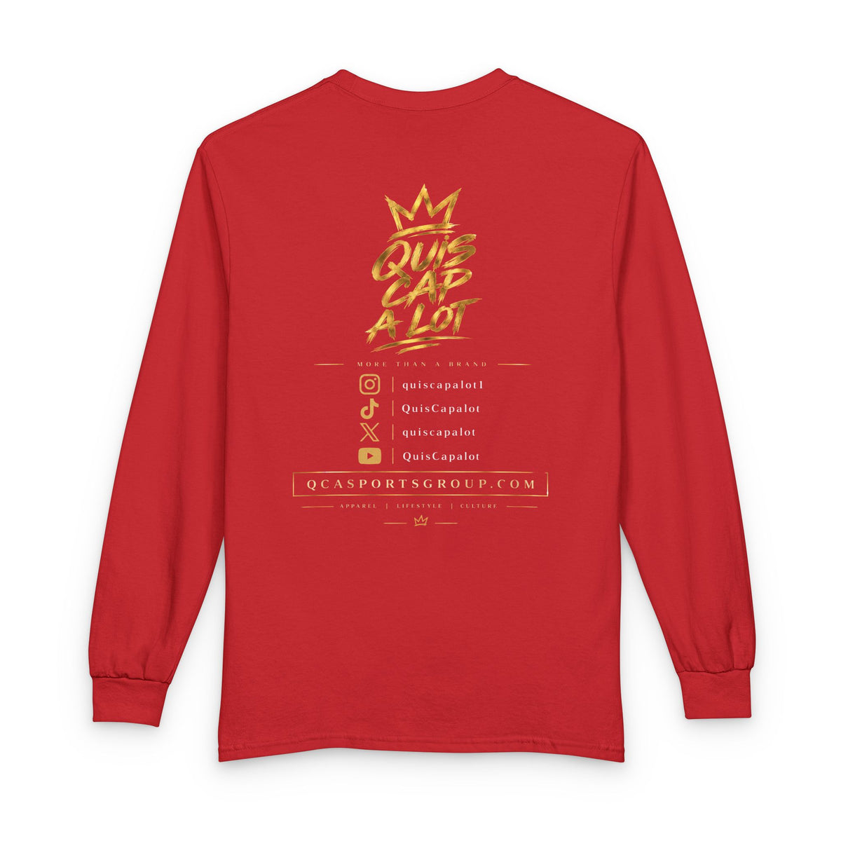 The Goat Graphic Long Sleeve Tee — 'Quis Cap A Lot' Fan Shirt