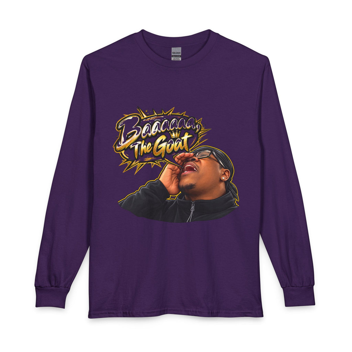The Goat Graphic Long Sleeve Tee — 'Quis Cap A Lot' Fan Shirt