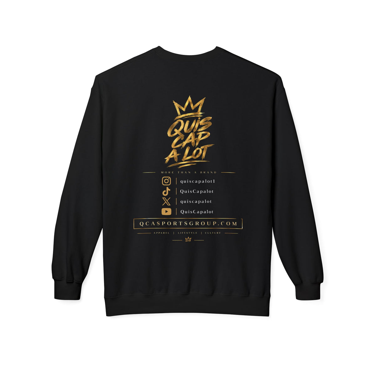 QCA Sports Crewneck Sweatshirt – 'Que Cap A Lot' Basketball Team Pullover
