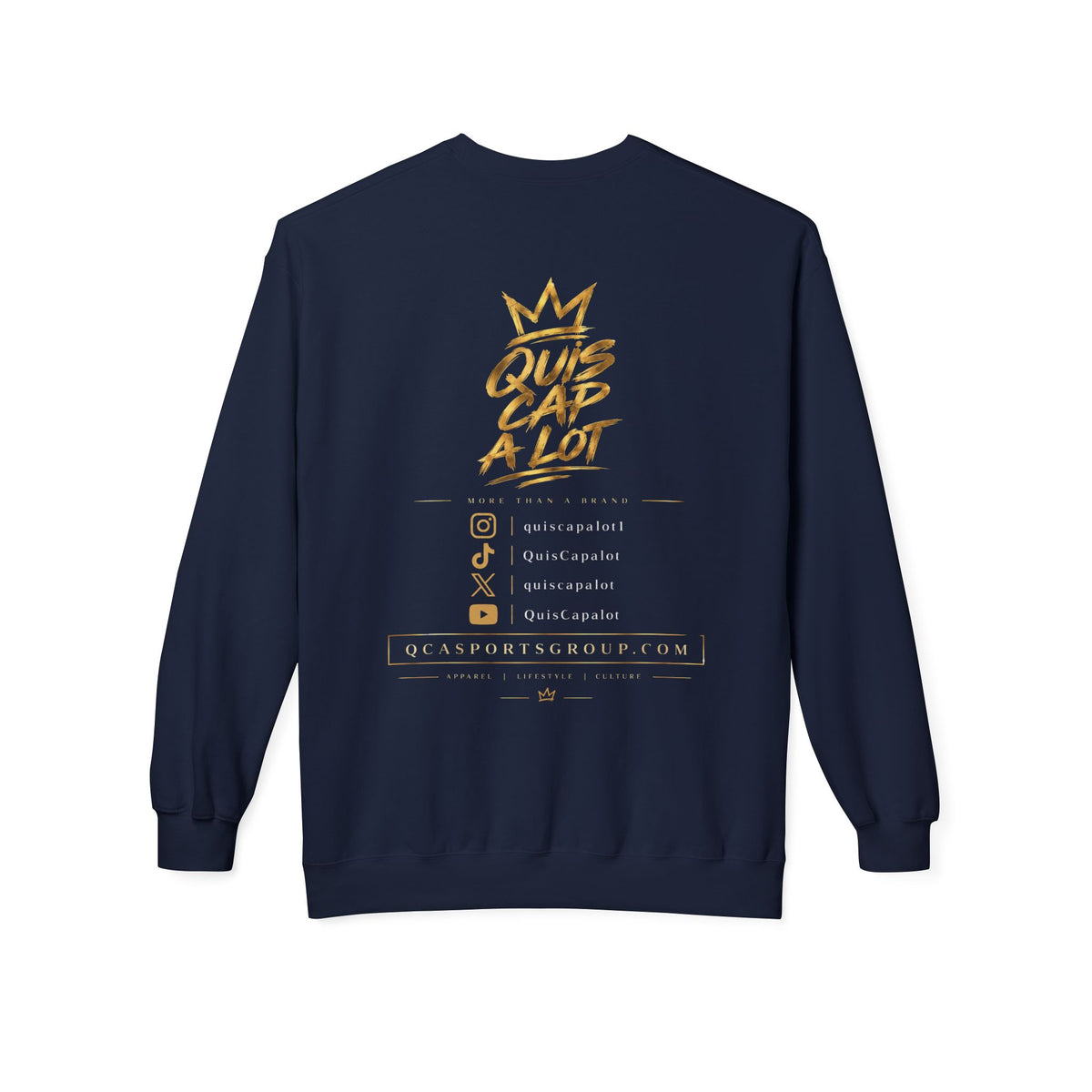 QCA Sports Crewneck Sweatshirt – 'Que Cap A Lot' Basketball Team Pullover