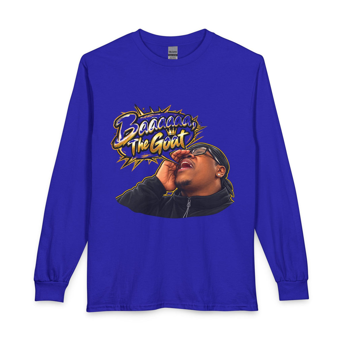 The Goat Graphic Long Sleeve Tee — 'Quis Cap A Lot' Fan Shirt