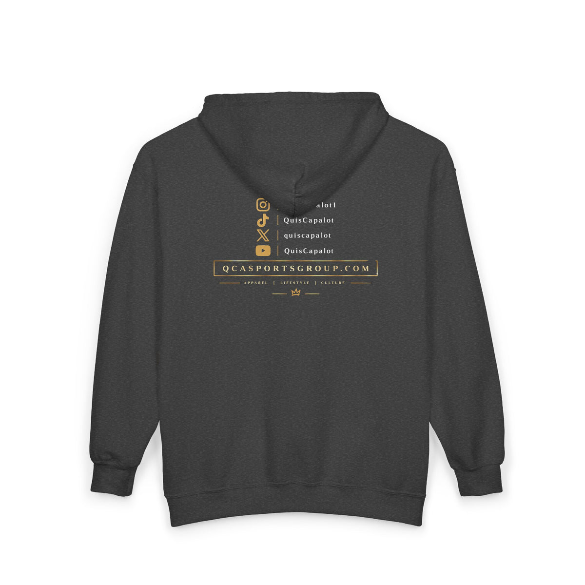 Zip Hoodie — Bold 'F*ck No Hell No Absolutely Not' Graphic Full-Zip Hoodie
