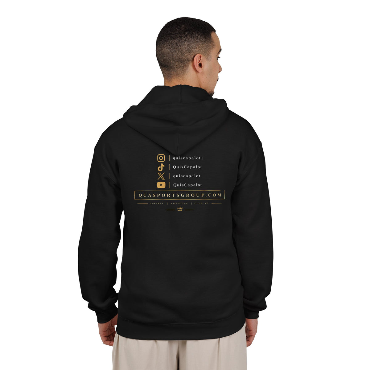 Zip Hoodie — Bold 'F*ck No Hell No Absolutely Not' Graphic Full-Zip Hoodie