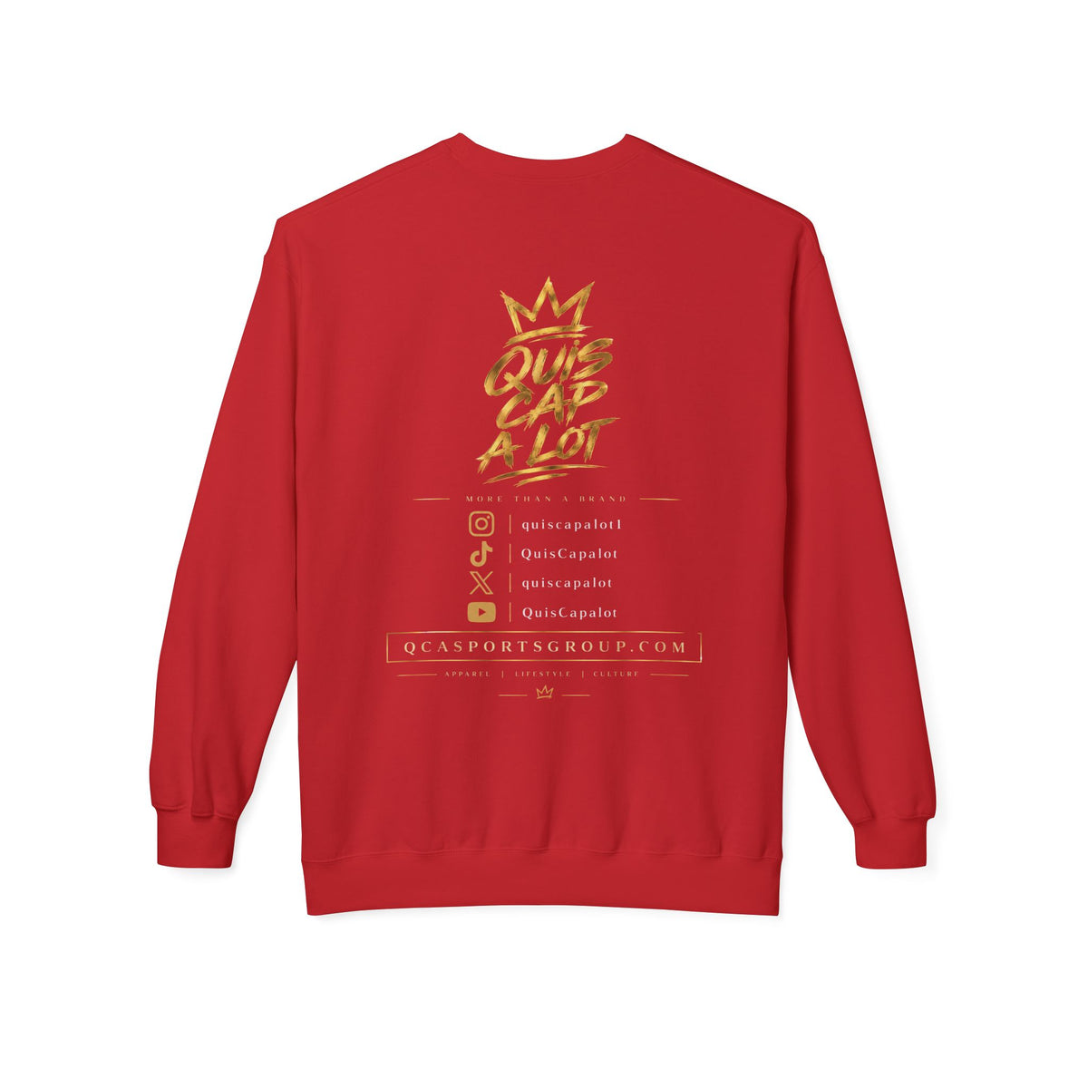 QCA Sports Crewneck Sweatshirt – 'Que Cap A Lot' Basketball Team Pullover
