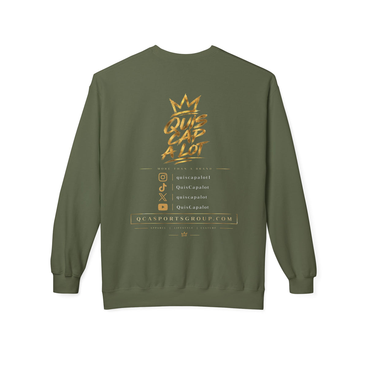 QCA Sports Crewneck Sweatshirt – 'Que Cap A Lot' Basketball Team Pullover