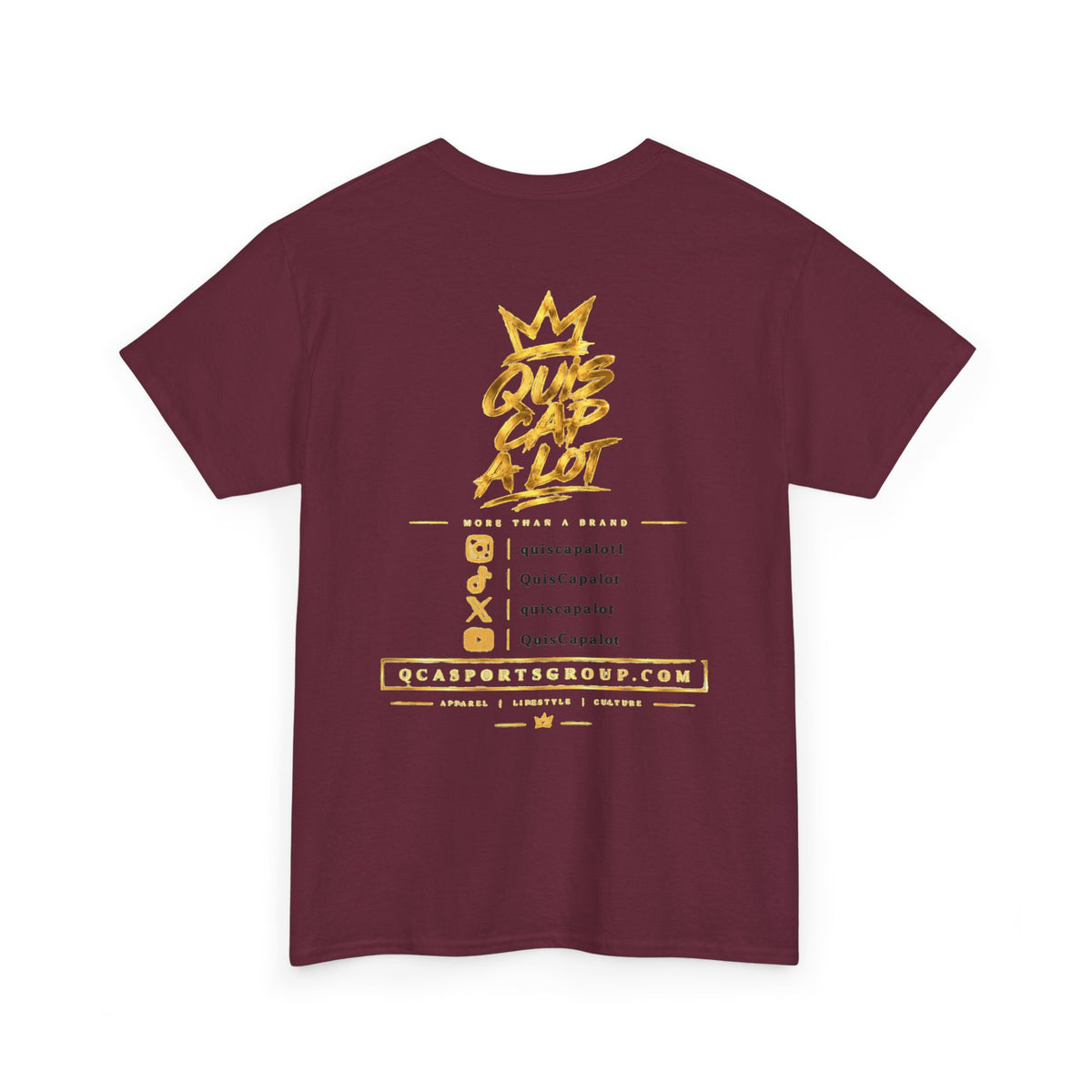 T-Shirt — 'Fake Stats' Gold Crown Graphic Tee (Streetwear, Social Media Creator Merch)
