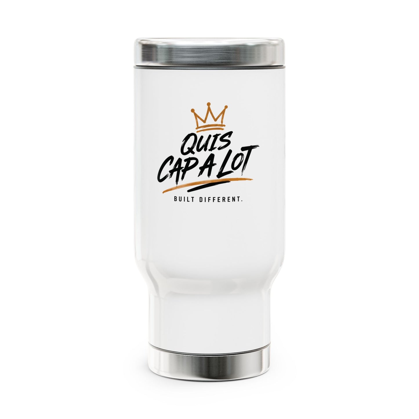 Stainless Steel Travel Mug with Handle, 14oz