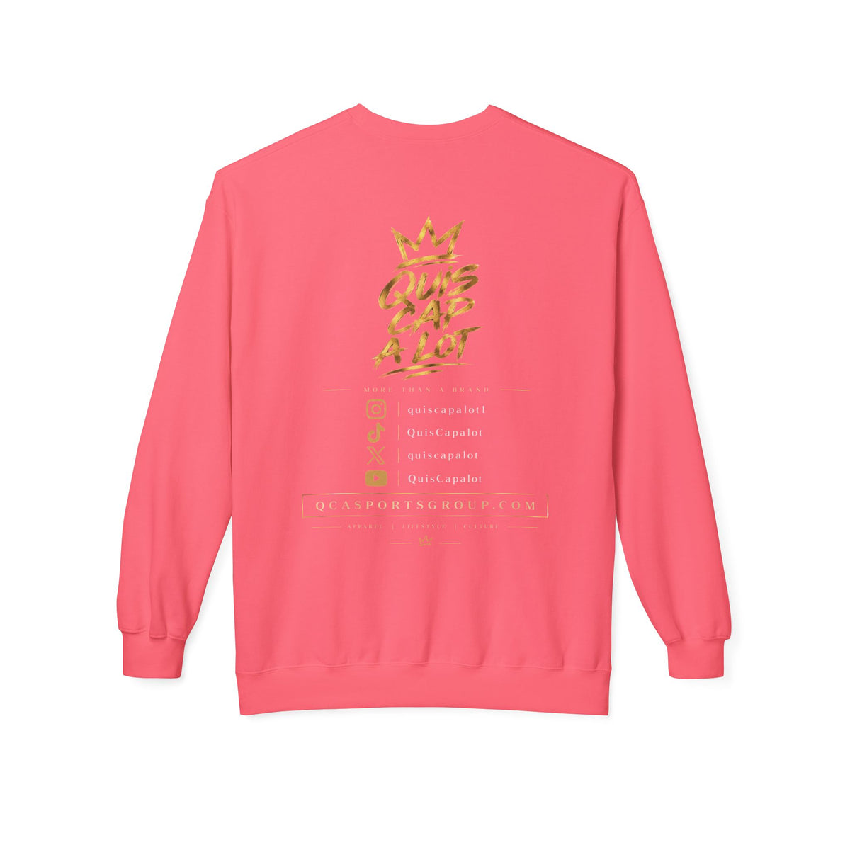 QCA Sports Crewneck Sweatshirt – 'Que Cap A Lot' Basketball Team Pullover