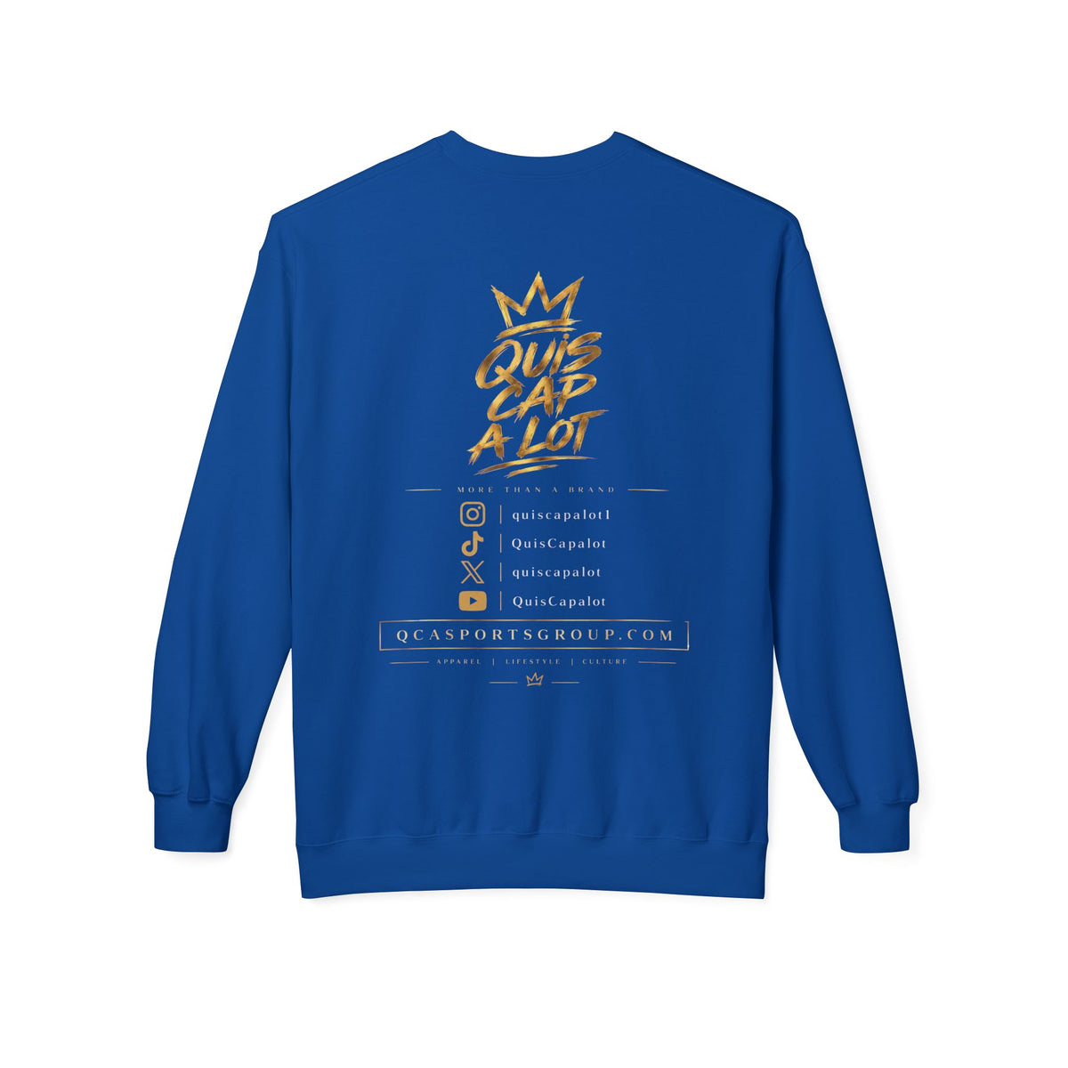 QCA Sports Crewneck Sweatshirt – 'Que Cap A Lot' Basketball Team Pullover
