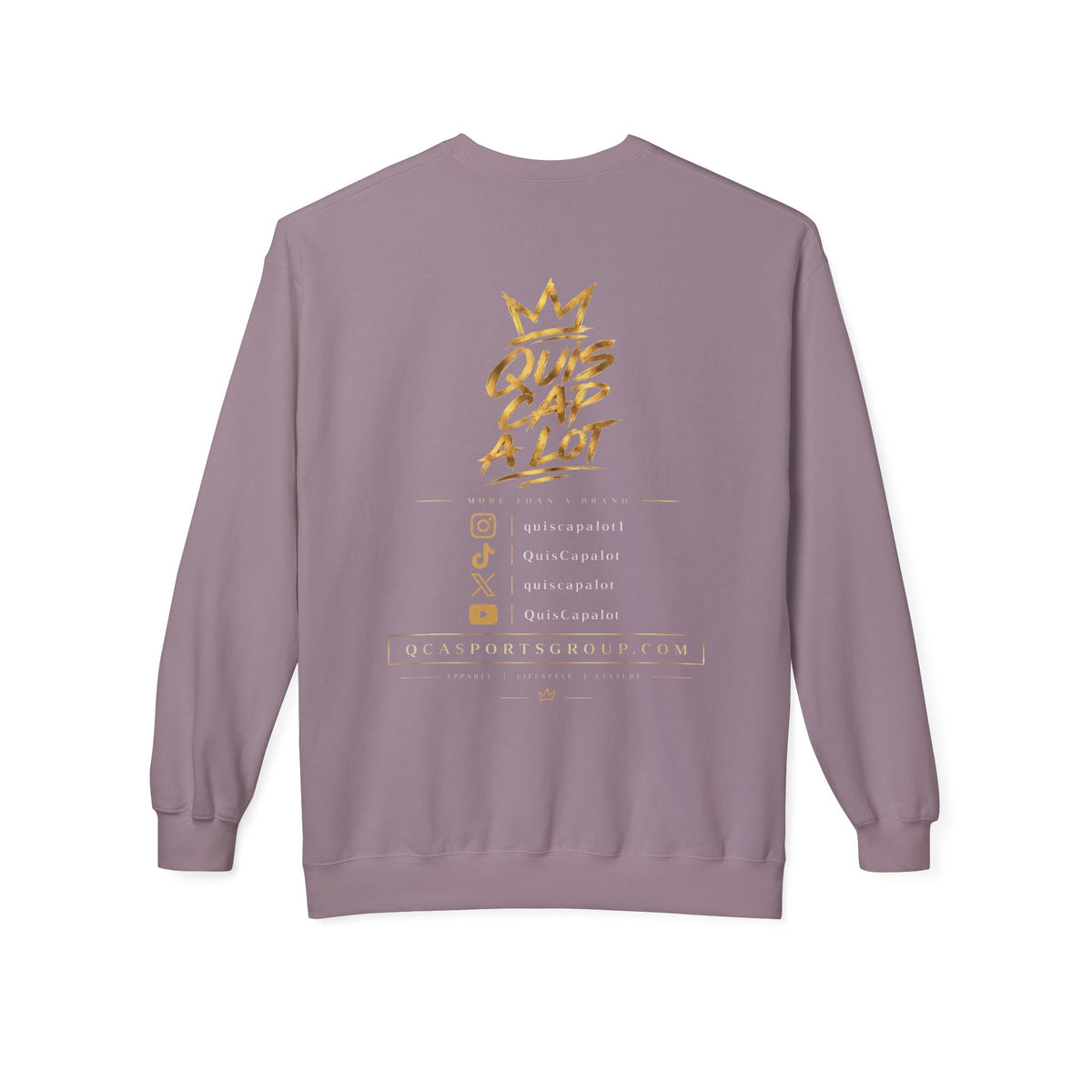 QCA Sports Crewneck Sweatshirt – 'Que Cap A Lot' Basketball Team Pullover